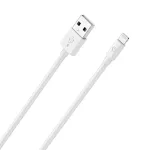 USB kabelis RealPower USB-A &ndash; Lightning, MFi, 1 m, baltas (255649)