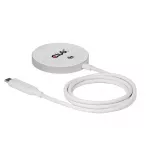 Club 3D belaidis Qi2 USB-C 25W įkroviklis, baltas