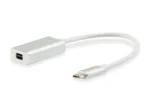 Adapteris Equip USB-C (K) &ndash; Mini DisplayPort (L), 4K, 0,15 m, baltas (133457)