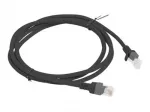 Komutacinis kabelis Lanberg RJ45 cat. 5e UTP 1.5m juodas (PCU5-10CC-0150-BK)