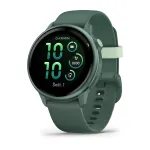 I&scaron;manusis laikrodis Garmin v&iacute;voactive 6, 42 mm, metalinis jaspio žalias apvadas, jaspio žalias dirželis (010-02985-02)