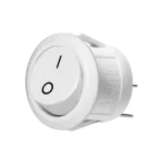 Apvalus klavi&scaron;inis jungiklis Orno AE-13180, 230 V, 6/10 A, baltas (OR-AE-13180/W)