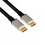 Club 3D DisplayPort kabelis 1.4 HBR3 32,4Gb/s 4m 8K60Hz St/St, Juoda, Sidabras
