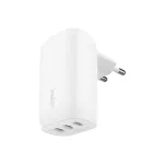3 prievadų USB-C įkroviklis Belkin BoostCharge 67 W, baltas (WCC002vfWH)