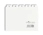 Kartotekos skirtukai Durable A&ndash;Z, A6 horizontalūs, balti (366002)