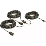 USB kabelis Delock USB-A - USB-A 30 m Juodas (83453)