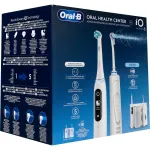 Braun Oral-B iO6 & OxyJet Suaugusiųjų besisukanti-osciluojanti dantų &scaron;epetėlė Balta