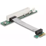 Delock Adapteris PCI-E x1 į PCI 32 bitų su lanksčiu 9 cm kabeliu (41856)