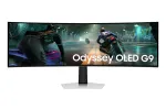 Lenktas monitorius Samsung S49DG910SU, 49", Dual QHD, OLED, 144 Hz, sidabrinis (LS49DG910SUXEN)