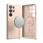 Ringke Galaxy S25 Ultra silikono magnetinis dėklas Rožinis Sand (SIMG998SE67)
