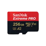 Atminties kortelė SanDisk Extreme PRO microSDXC, 256 GB, A2, V30, su adapteriu (SDSQXCD-256G-GN6MA)