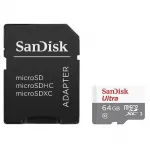 SD MicroSD atminties kortelė 64GB SanDisk Ultra Class 10 su adapteriu