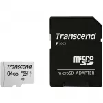 SD microSD atminties kortelė 64GB Transcend SDXC USD300S-A su adapteriu