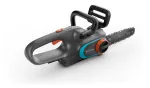 Akumuliatorinis grandininis pjūklas Gardena PowerSaw 250/18V P4A, 25 cm juosta, be akumuliatoriaus, pilkas (14790-55)