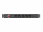 Serverio priedas Lanberg Power Distrubution Unit PDU 19 (PDU-05F-0200-IEC-BK)