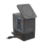 Įkrovimo stotelė SBS Power Dock 6 in 1, 100 W, belaidis įkrovimas 15 W, MagSafe suderinama (TEWIRMAG105W)