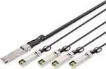 DIGITUS Kabelis QSFP+ į 4XSFP+ 40G DAC 2.0m Juodas
