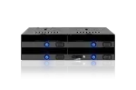 Keičiamų diskų stotelė Icy Dock flexiDOCK MB014SP-B R1, 4 x 2,5" SATA/SAS į 5,25" lizdą (MB014SP-B R1)