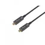 USB kabelis Equip USB-C3.2->C AOC 8K PD60W St/St 15.00m Juodas