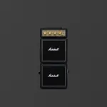 Gitaros stiprintuvas Marshall MS-4 Micro Stack, ne&scaron;iojamas, juodas (MS-4)