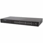 Komutatorius Intellinet Network Solutions GIGA 24x RJ45 + 2x SFP WEB-SMART VLAN QOS RACK (560917)