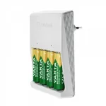 AA/AAA akumuliatorių kroviklis VARTA Plug Charger su 4 AA 2100 mAh akumuliatoriais (57657101451)