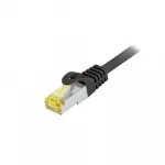 Equip Komutacinis kabelis Cat6A Lauko kabelis S/FTP 2xRJ45 25.00m Juodas LSZH