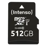 Atminties kortelė Intenso Premium microSDXC, 512 GB, su SD adapteriu (3423493)