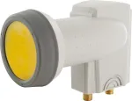 Twin LNB konverteris Schwaiger Sun Protect, 2 abonentams, &scaron;viesiai pilkas (714333)