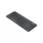 Logitech K400 Plus - belaidė klaviatūra su jutikline plok&scaron;tele - vokiečių - Juoda