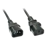 Lindy 30331 maitinimo kabelis Juoda 2 m C14 &scaron;akotuvas C13 &scaron;akotuvas