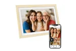 Skaitmeninis nuotraukų rėmelis Xoro CPF 10 PF, 10,1" Full HD jutiklinis, Wi-Fi, 32 GB, bukmedžio rėmas (XOR107374)