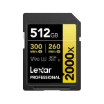 Atminties kortelė Lexar Professional 2000x SDXC UHS-II, 512 GB (LSD2000512G-RNNNG)