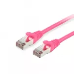 Equip Komutacinis kabelis Cat6 S/FTP 2xRJ45 25.00m rožinis LSZH polietileno mai&scaron;elis