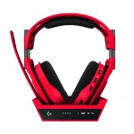 Belaidės žaidimų ausinės Logitech G ASTRO A50 X LIGHTSPEED su baze, raudonos (939-002281)
