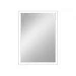 A974 Vonios veidrodis su LED ap&scaron;vietimu ir Bluetooth garsiakalbiu 50x70 cm reguliuojamas &scaron;viesumas nuo rūko apsauga AI-LIGHTING