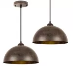 A483 Pakabinamas &scaron;viestuvas su metaliniu gaubtu &ndash; 30 cm, vintažinio stiliaus 2vnt.