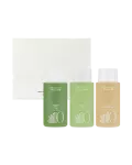 AnillO Lime Sunday & Amber528 Travel Shower Kit &ndash; kelioninis plaukų ir kūno priežiūros rinkinys