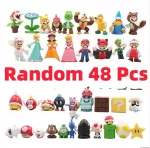Super Mario Bros veiksmo figūrėlės, su mai&scaron;eliu, 48 vnt