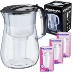 Vandens filtravimo ąsotis Aquaphor Provence 4,2l + A5Mg vandens filtrai, 3 vnt, juodas