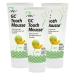 Remineralizuojanti dantų pasta be fluoro GC Mousse Melon, melionų skonio, 35 ml, 3 vnt