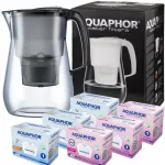 Vandens filtravimo ąsotis Aquaphor Onyx 4.2l, juodas, su 3 vnt Maxfor + 3 vnt Mg vandens filtrų