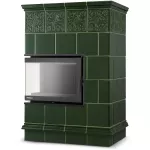 Kampinis koklinis židinys PORTO (14 kW) Žalia De&scaron;inė