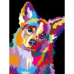 5D deimantinė mozaika 30&times;40 cm &ndash; Through the Eyes of a Corgi (LE135e)