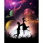 5D deimantinė mozaika 40&times;50 cm &ndash; First Love (LG310e)