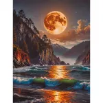 5D deimantinė mozaika 30&times;40 cm &ndash; Moonlit Bay (LE164e)