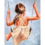 Tapybos pagal skaičius rinkinys 40&times;50 cm &ndash; Happiness on the Swing (MG2106e)