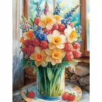 5D deimantinė mozaika 40&times;50 cm &ndash; Summer in a Vase (LG389e)
