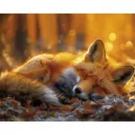 5D deimantinė mozaika 40&times;50 cm &ndash; Dreaming Foxling (LG395e)