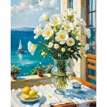 5D deimantinė mozaika 40&times;50 cm &ndash; Seaside Window (LG376e)